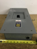 Square D FA100-F 100 Amp 600 VAC Flush Mount Breaker Enclosure for 2 or 3 Pole Breakers Single Phase 2 Wire and 3 Phase 3 Wire