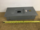 Square D FA100-F 100 Amp 600 VAC Flush Mount Breaker Enclosure for 2 or 3 Pole Breakers Single Phase 2 Wire and 3 Phase 3 Wire