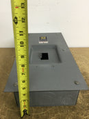 Square D FA100-F 100 Amp 600 VAC Flush Mount Breaker Enclosure for 2 or 3 Pole Breakers Single Phase 2 Wire and 3 Phase 3 Wire