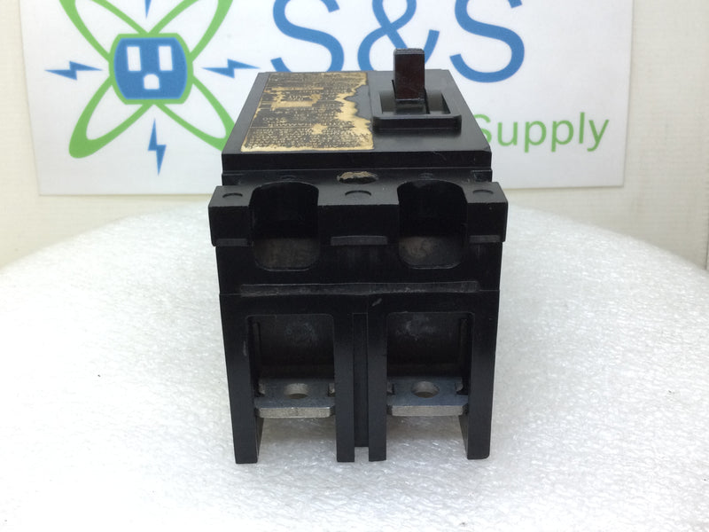 Cutler Hammer CC2150 150 Amp 2 Pole 240v Type CCV Circuit Breaker