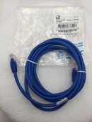 Quiktron 570-110-007 7 Ft Snagless CAT5e CM Ethernet Cable in Blue