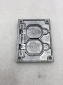 Wiremold/Legrand Walker 828R-TCAL Locking Aluminum Floor Mount Duplex Receptacle Cover