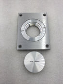 Wiremold/Legrand 830CKTCAL Brushed Aluminum Floor Box Power/Communication Cover Plate