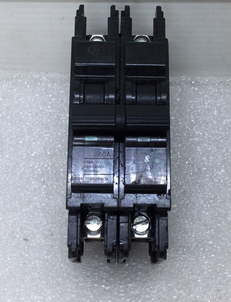 Zettler-Controls UEB1-70602BBDx 60 Amp 2 Pole 240V Circuit Breaker