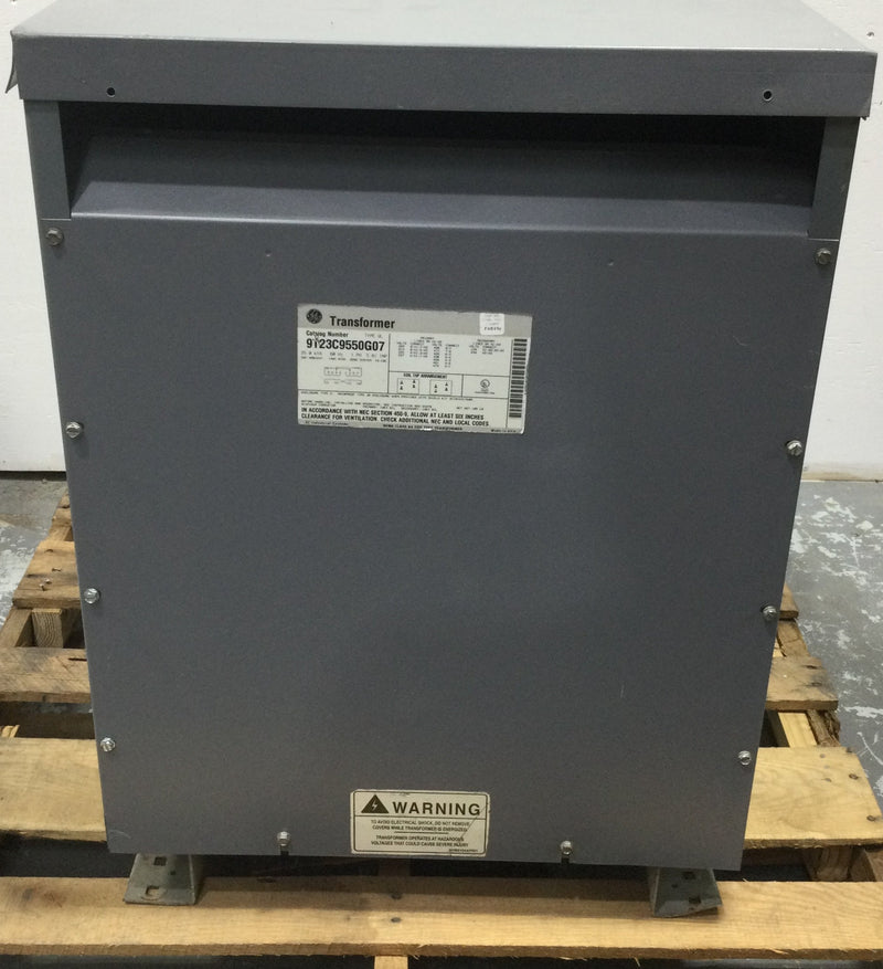 GE Transformer 9T23C9550G07 25 kVA, 60 Hz, 1 PH, 5.8% IMP, 50C Ambient, 140C Rise, 220C System Enclosure Type 2