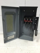 Square D Heavy Duty Safety Switch, 60 AMP, 600VAC, 600 VDC NEMA 3R, 40275-856-01 non fused