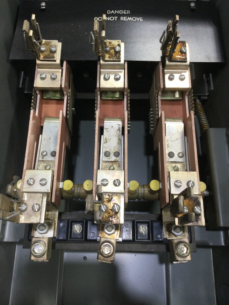 GE General Electric DFG364R Fusible Style Bus Plug Type FG Flex-A-Plug Model A 200 Amp 3 Pole 600VAC