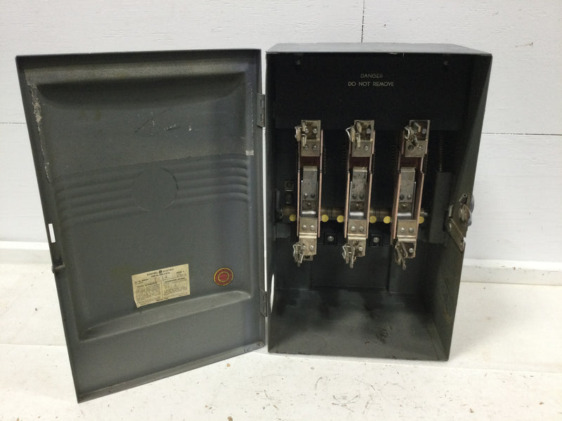 GE General Electric DFG364R Fusible Style Bus Plug Type FG Flex-A-Plug Model A 200 Amp 3 Pole 600VAC