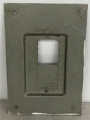 Zinsco Magnetrip 8 Space Load Center Dead Front 13 1/4" x 8 3/4"