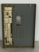 GE General Electric Load Center Cover TL412S /TL412F 125 Amp 8 Space 240V 1 Phase 2 Wire 10 3/8" x 7 3/8"