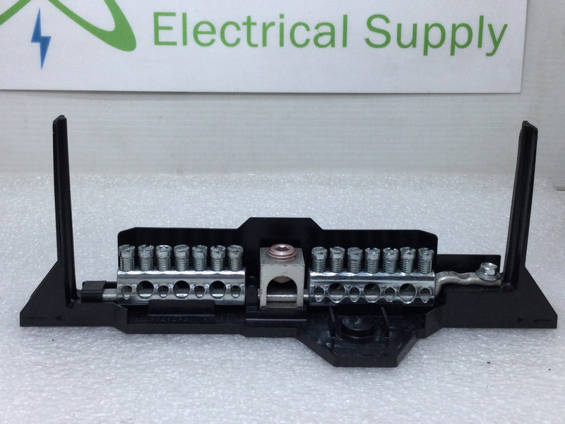 GE General Electric 14 Position Ground/Neutral Bar Single Phase 3 Wire 125 Amp