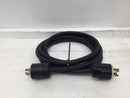 Generac 13' Mate to Male Power Cord using 12/4 Cable & 4 Wire Locking Connectors