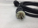 Generac 13' Mate to Male Power Cord using 12/4 Cable & 4 Wire Locking Connectors