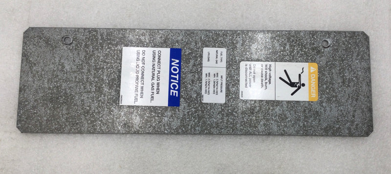 Kohler 20RESA 20kW 75 Amp 1 Phase 120/240V Panel Cover 14 5/8" x 4 1/2"