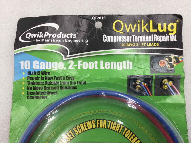 QwikProducts/Mainstream QT2810 Compressor Terminal Repair Kit 10 Gauge 2-Foot Length
