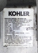 Kohler 20RESA 20kW 75 Amp 1 Phase Right Side Shroud Valve Cover 10 5/8" x 8 1/2"