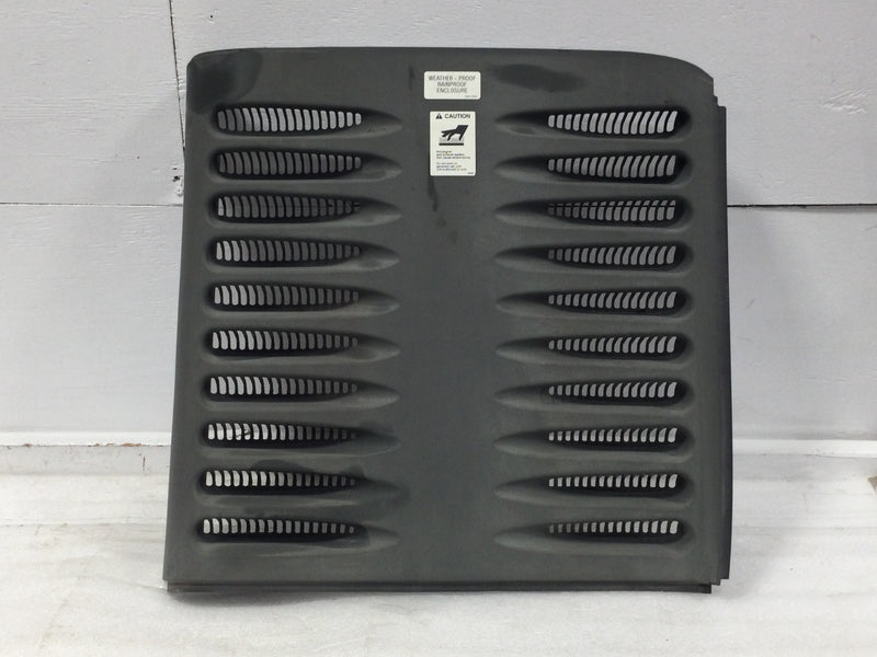 Kohler 20RESA 20kW 75 Amp 1 Phase Enclosure Exhaust Panel 22 5/8" x 22 3/4"