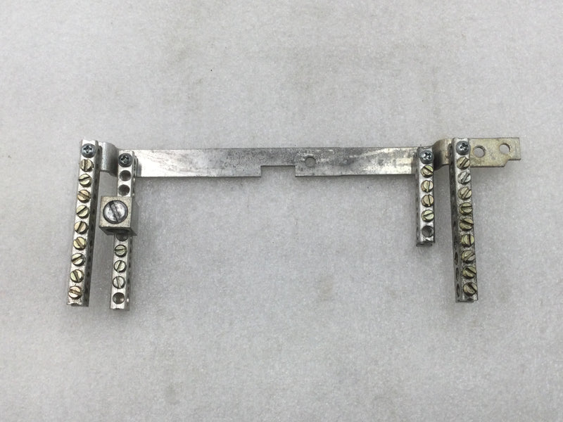 Square D QON24L125 36 Position 4-14 AWG 4 Bar Neutral Grounding Bar 9" x 3 1/2"