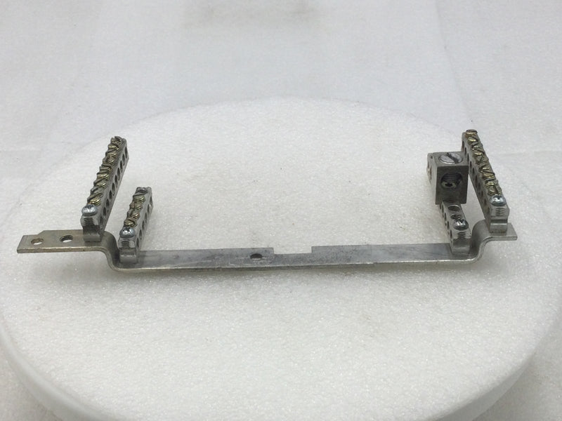 Square D QON24L125 36 Position 4-14 AWG 4 Bar Neutral Grounding Bar 9" x 3 1/2"