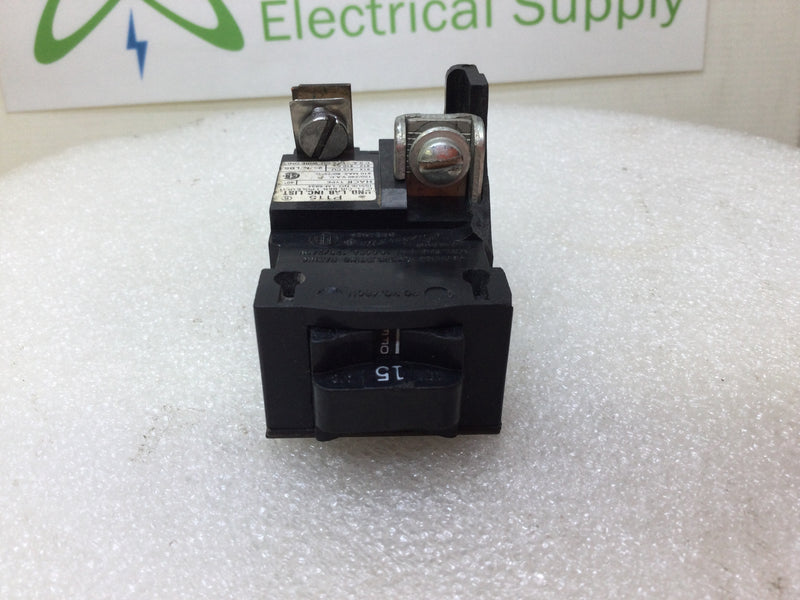 Pushmatic P115/31115 15 Amp 1 Pole 120/240V Circuit Breaker - Cosmetic Flaw
