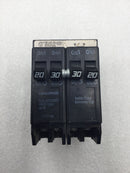 Challenger A22030CT Quad 2 Pole 30 Amp and 2 Pole 20 Amp 120/240 VAC Breaker