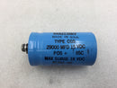 Mallory 235-8531K Type CGS 29000MFD 15 VDC POS + 85C Computer Grade Capacitor