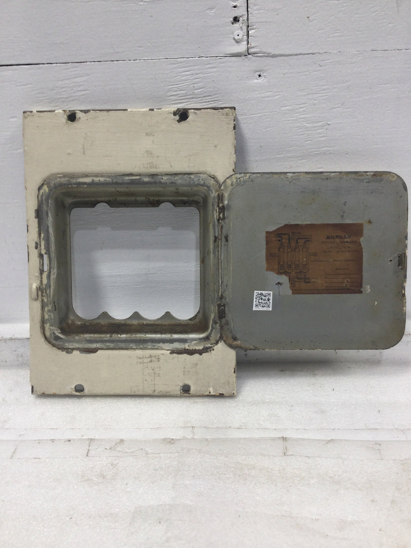 Murray 74-4 60 Amp 4 Space 125/250V Panel Door Only 11 3/4" x 8 3/4"