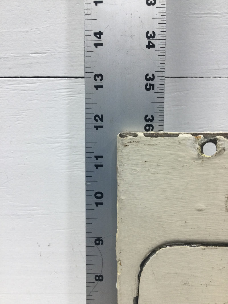 Murray 74-4 60 Amp 4 Space 125/250V Panel Door Only 11 3/4" x 8 3/4"