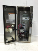 Square D 8539SBW43V81CFF4H30P51TX11 Enclosed 30 Amp combination starter 120/240V Type 4/4X Enclosure Stainless Steel Safety Switch