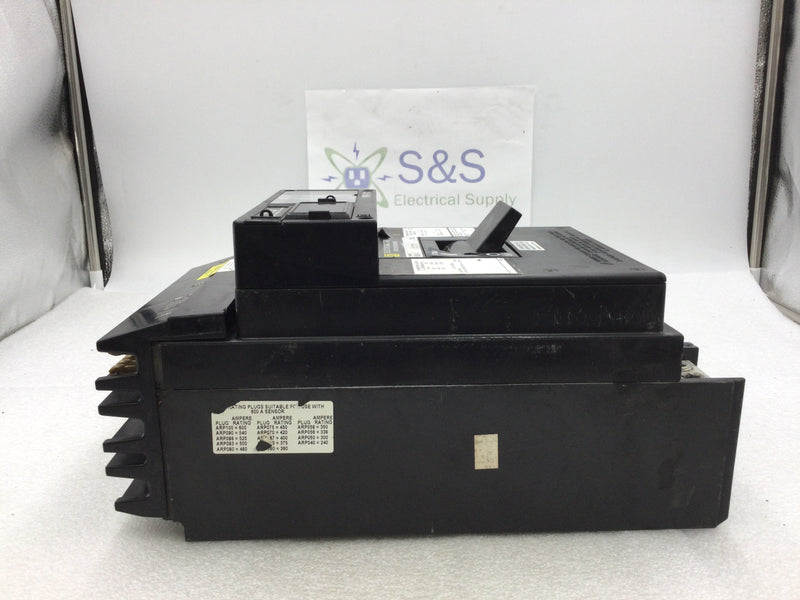 Square D LX36600 600 Amp 3 Pole 600V Electronic Trip Circuit Breaker