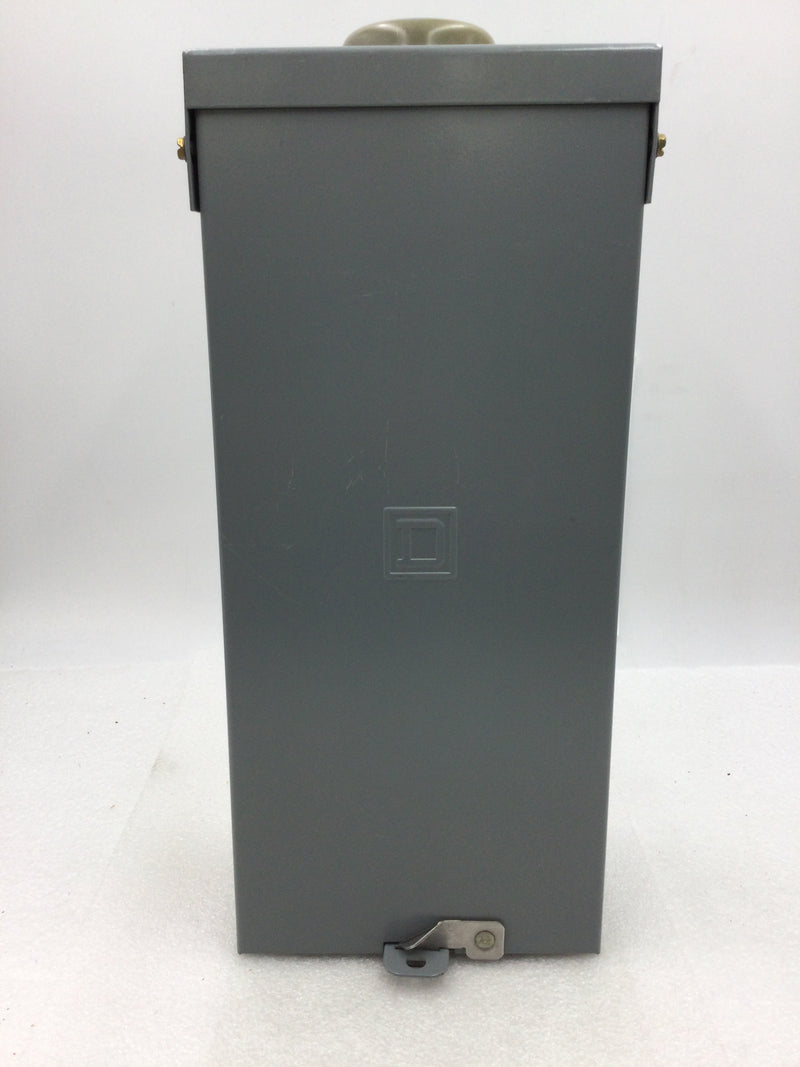 Square D QO2125BNRB 125 Amp 120/240V 1 Phase 2 Spaces Nema 3R Enclosure