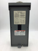 Square D QO2125BNRB 125 Amp 120/240V 1 Phase 2 Spaces Nema 3R Enclosure