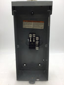 Square D QO2125BNRB 125 Amp 120/240V 1 Phase 2 Spaces Nema 3R Enclosure