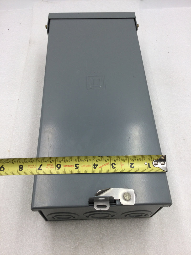 Square D QO2125BNRB 125 Amp 120/240V 1 Phase 2 Spaces Nema 3R Enclosure