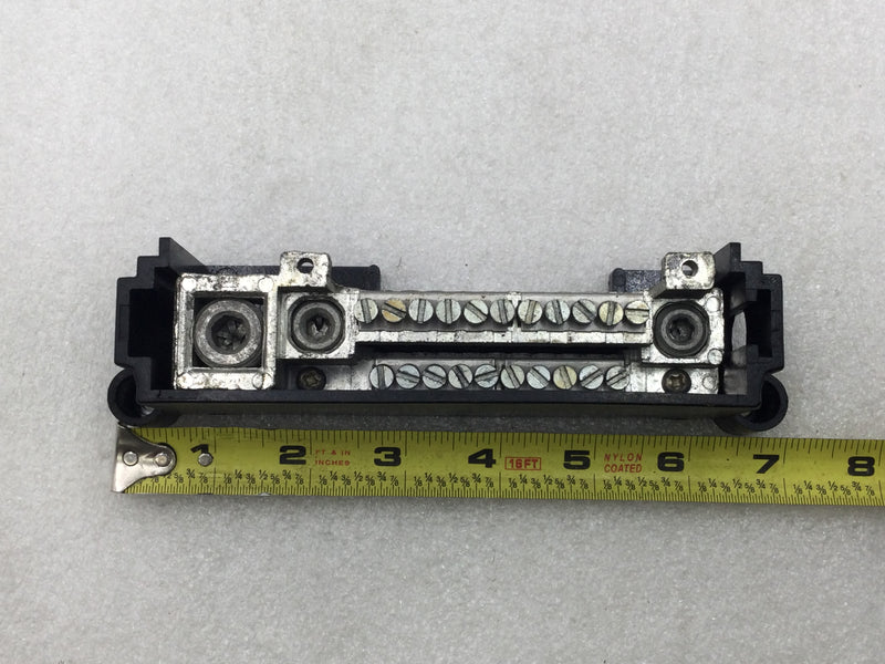 Zinsco 21 Position Neutral/Isolated Ground Bar 6 7/8" x 1 7/8" - Cosmetic Flaw