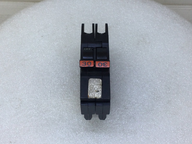 FPE NC230 30 Amp 2 Pole 120/240V Circuit Breaker - Red Handle