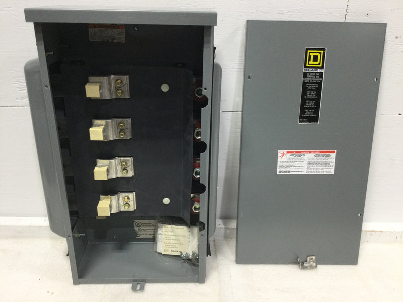 Square D EZ Meter-PAK Terminal Box EZM3225TB Series M03, 225 A, 208/120V Type 3R