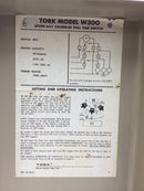 TORK Model W300 Seven Day Calendar Dial Time Switch 40 Amp 120/240v