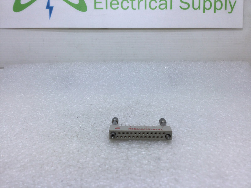 Texas Instruments M55302/55-A24L Solder Terminal Connector with 24 Contacts