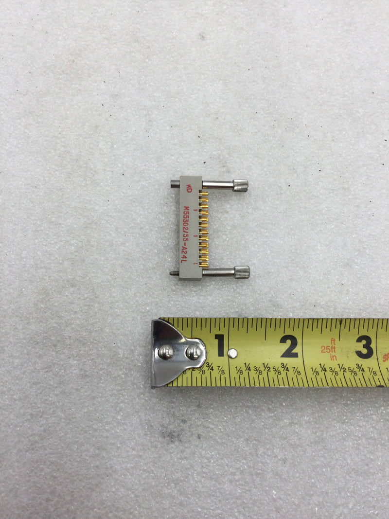 Texas Instruments M55302/55-A24L Solder Terminal Connector with 24 Contacts
