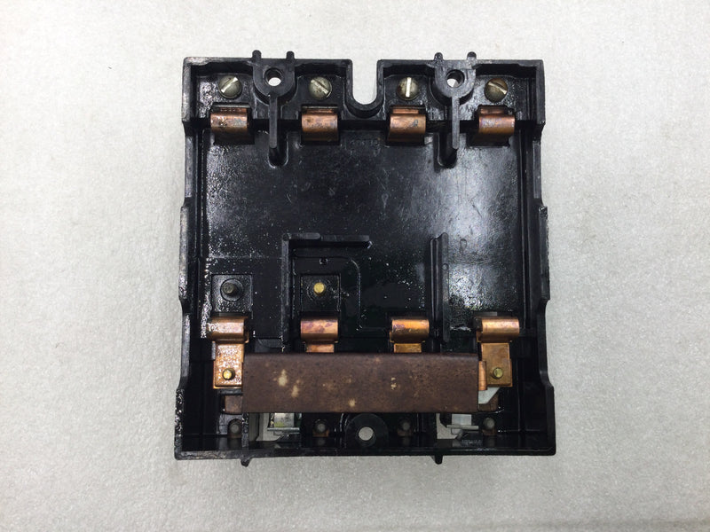Homart 5110/5111 60 Amp 4 Pole Fuse Holder Block 6 1/8" x 5 1/2" - Cosmetic Flaw