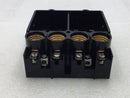 Homart 5110/5111 60 Amp 4 Pole Fuse Holder Block 6 1/8" x 5 1/2" - Cosmetic Flaw