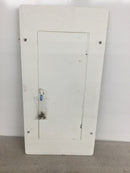 GTE Sylvania Zinsco ML12(16-24)C 125 Amp 120/240V 1 Phase 3 Wire 24 Space Panel Cover 24 1/4" x 12 1/4""