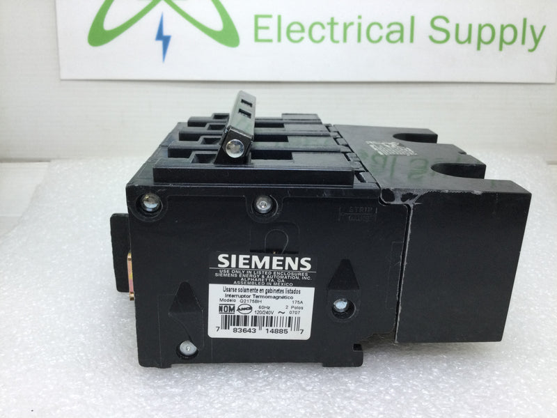 Siemens Q2175BH 175 Amp 4 Pole 120/240-Volt 22K Type QPPH Circuit Breaker