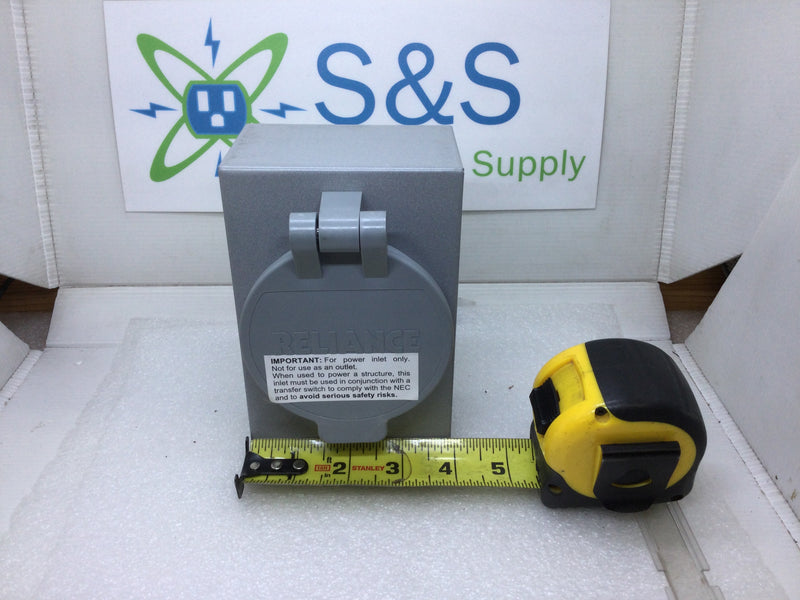 thumbnail image 2 of Reliance Controls PB50 50-Amp Power Inlet Box – NEMA 3R, Gray (CS6375) 2 of 3