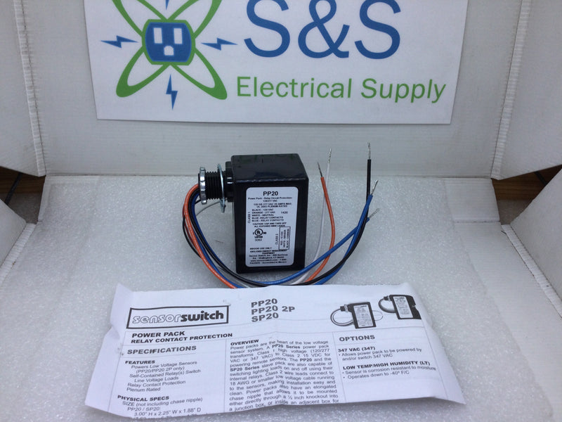 Acuity Controls PP20 Sensor Switch Enclosed Energy Management Equipment 120/277V 20Amp Max 50/60Hz Relay Circuit