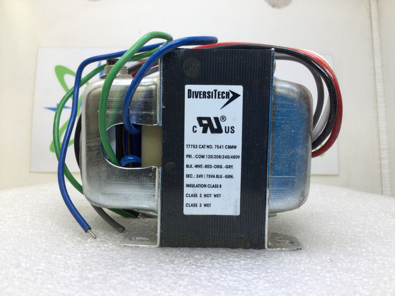 DiversiTech T7752 75VA 24V Class 2 Transformer
