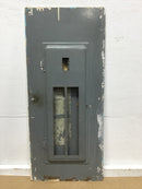 Square D Front Cover/Door Only w/Dead Front 40 Space 35 3/8" x 15 1/2" - Flaw
