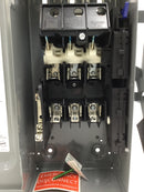 Square D D322N 60 Amp 3 Pole 120/240V Fusible Nema1 Safety Switch