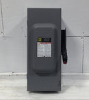Square D H363 100 Amp 3 Pole 600V Fused Heavy Duty Safety Switch 21 7/8" x 11"